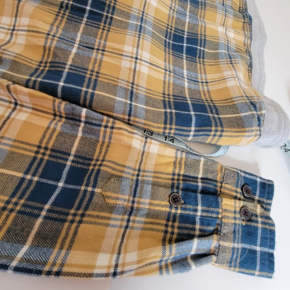 Marmot Women's Reagan Flannel L/S Plaid Hoodie Size M Grey Navy Tan NWT - Picture 10 of 12